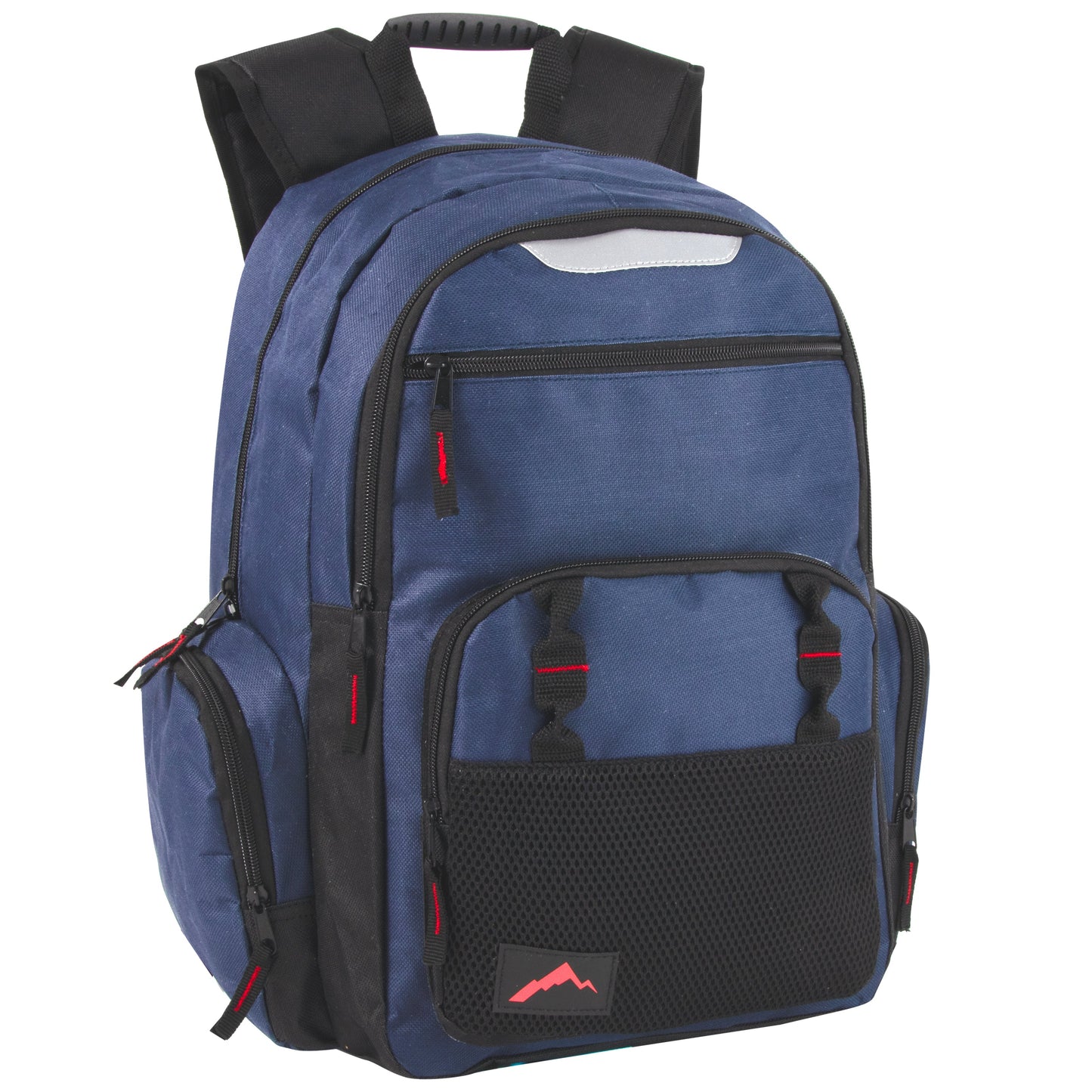 Wholesale 18 Inch Reflective Multi Pocket Backpack With Latop Section - 3 Colors