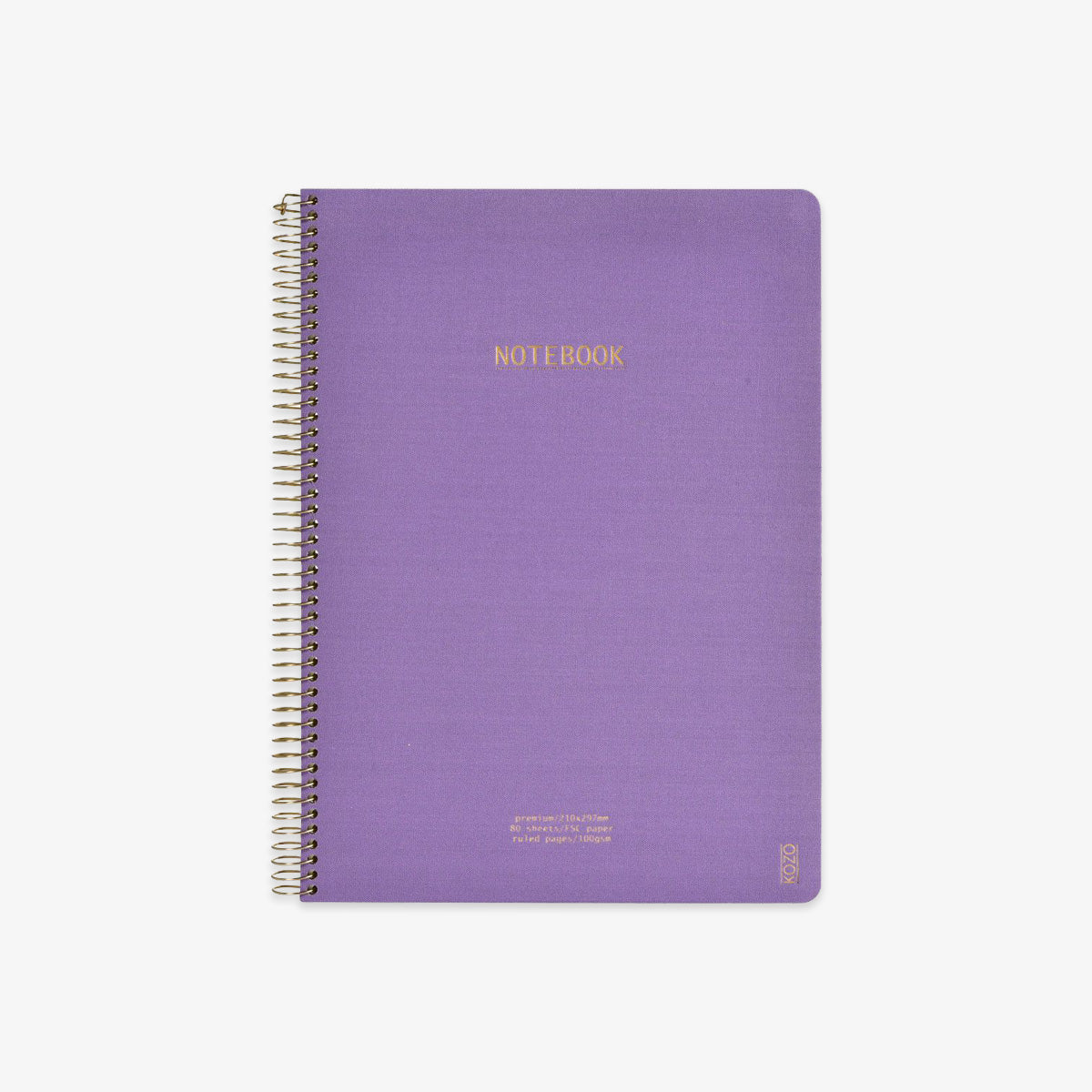 KOZO SPIRAL-BOUND NOTEBOOK A4 // PERIWINKLE