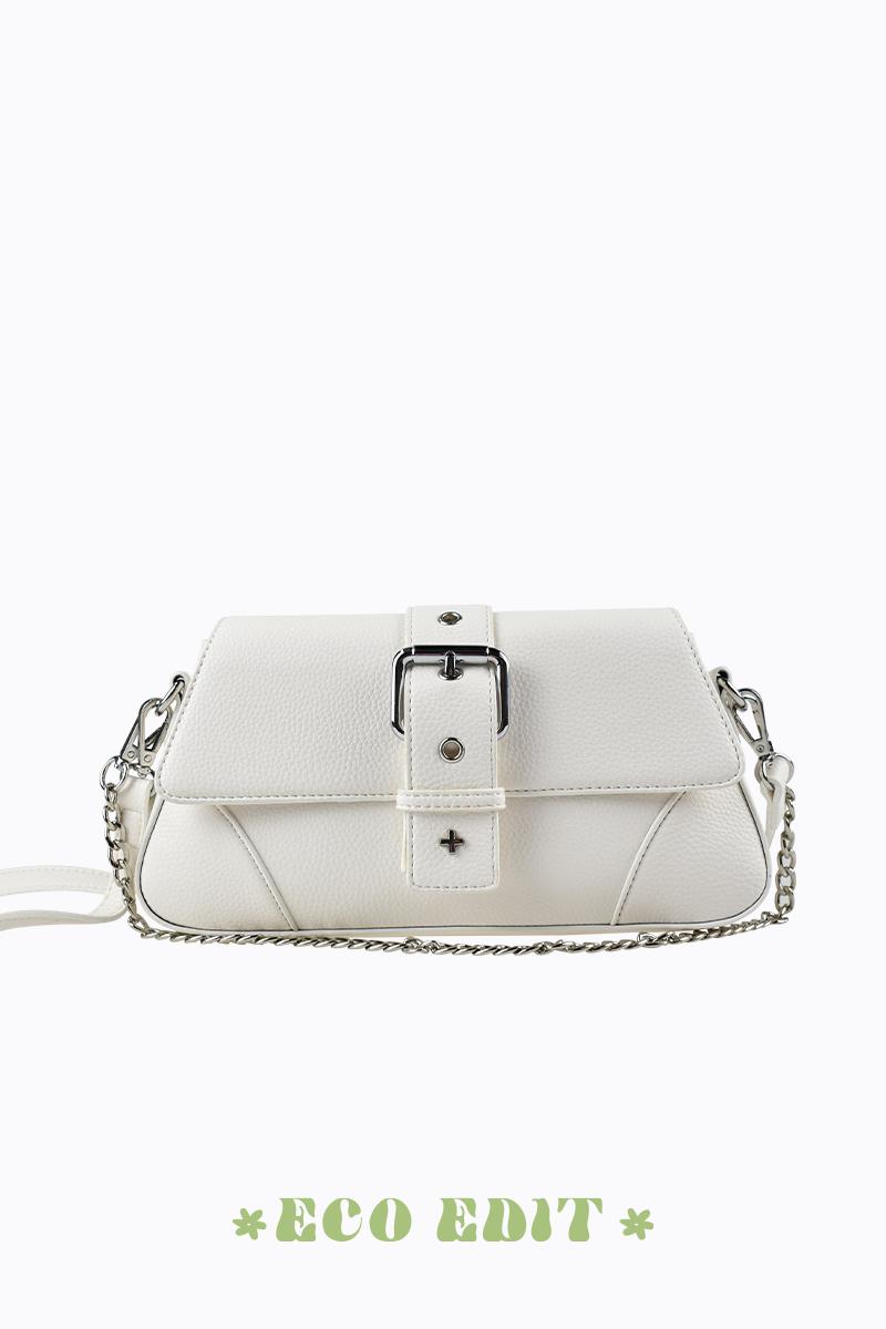 Maddy - White Pebble Silver