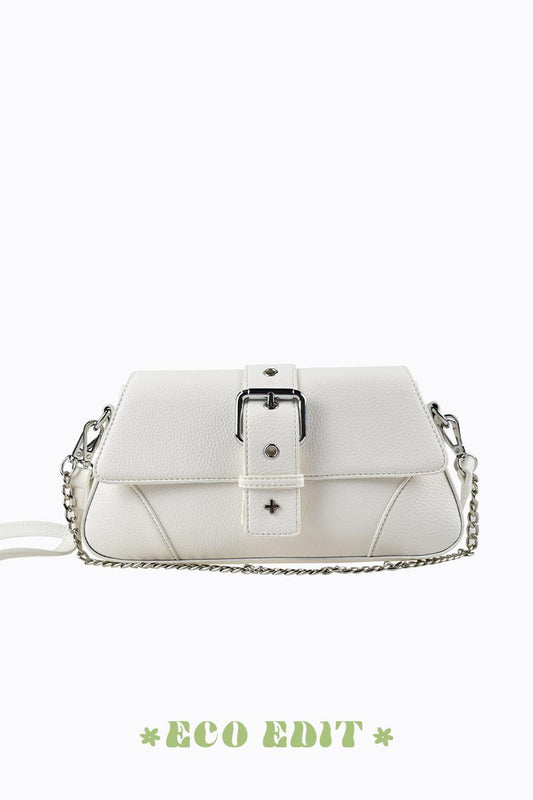 Maddy - White Pebble Silver
