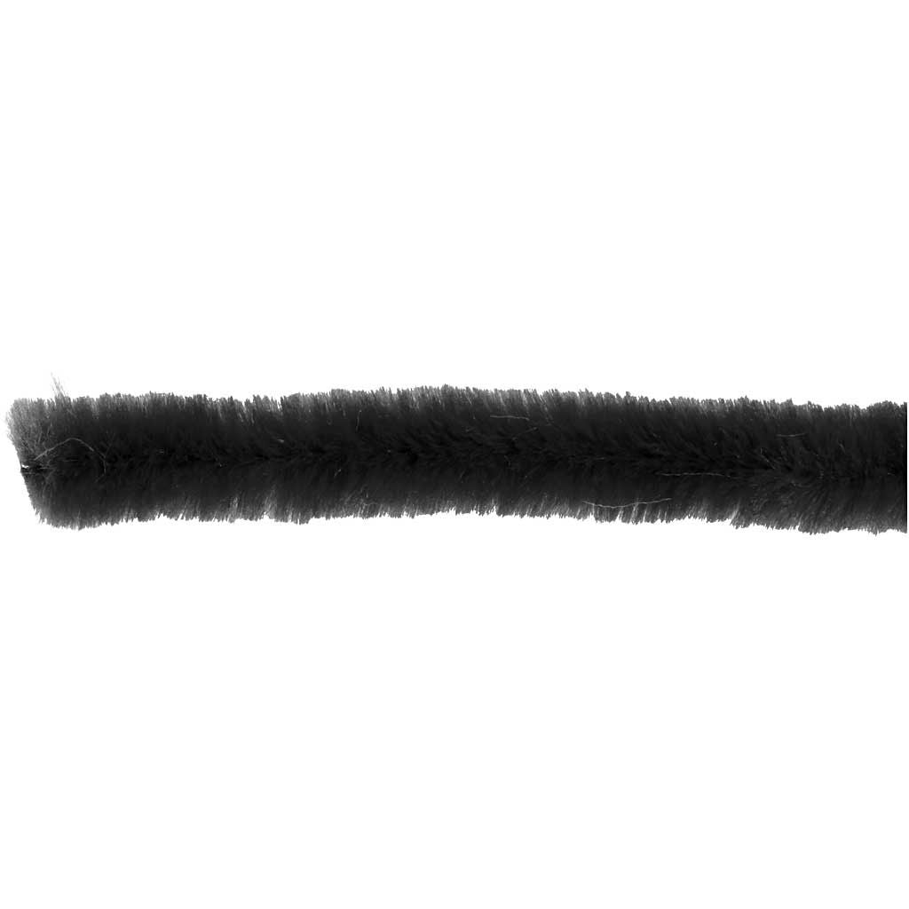 Pipe Cleaners - Black - 30cm Pack of 50