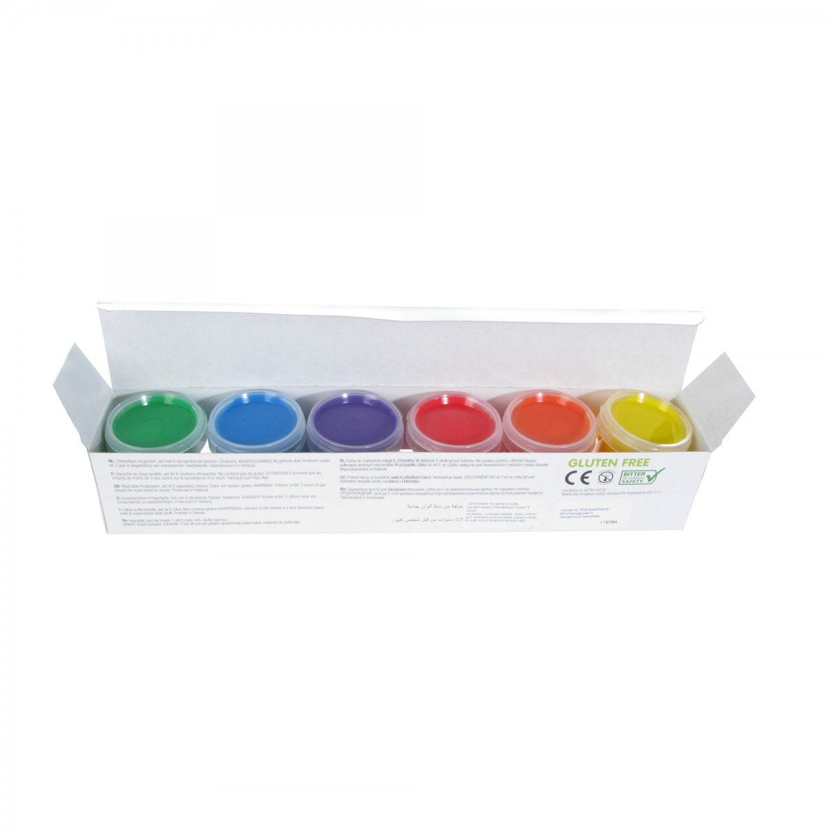 Creall? Washable - Fingerpaint 50ml - Assorted Colours Set of 6