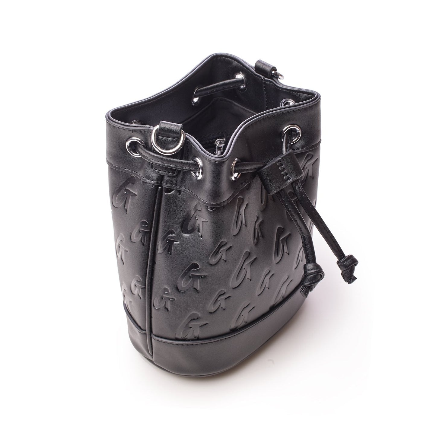 MONOGRAM MINI BUCKET BAG MATTE BLACK