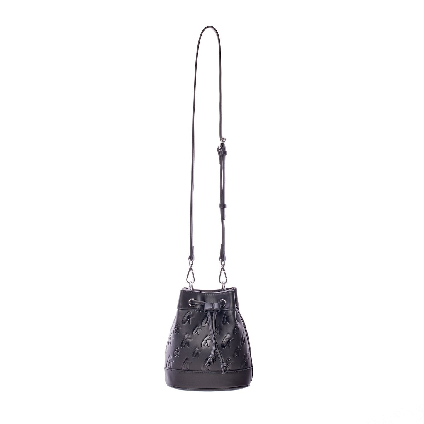 MONOGRAM MINI BUCKET BAG MATTE BLACK