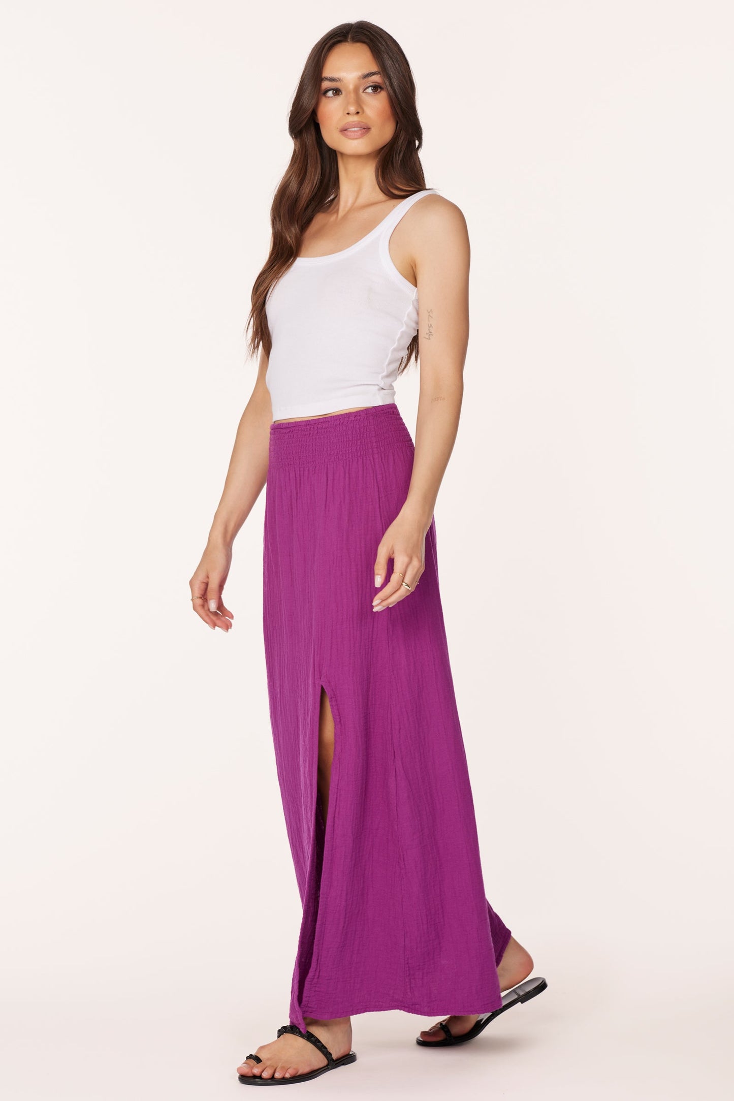 MAXI SKIRT WITH FRONT SLIT