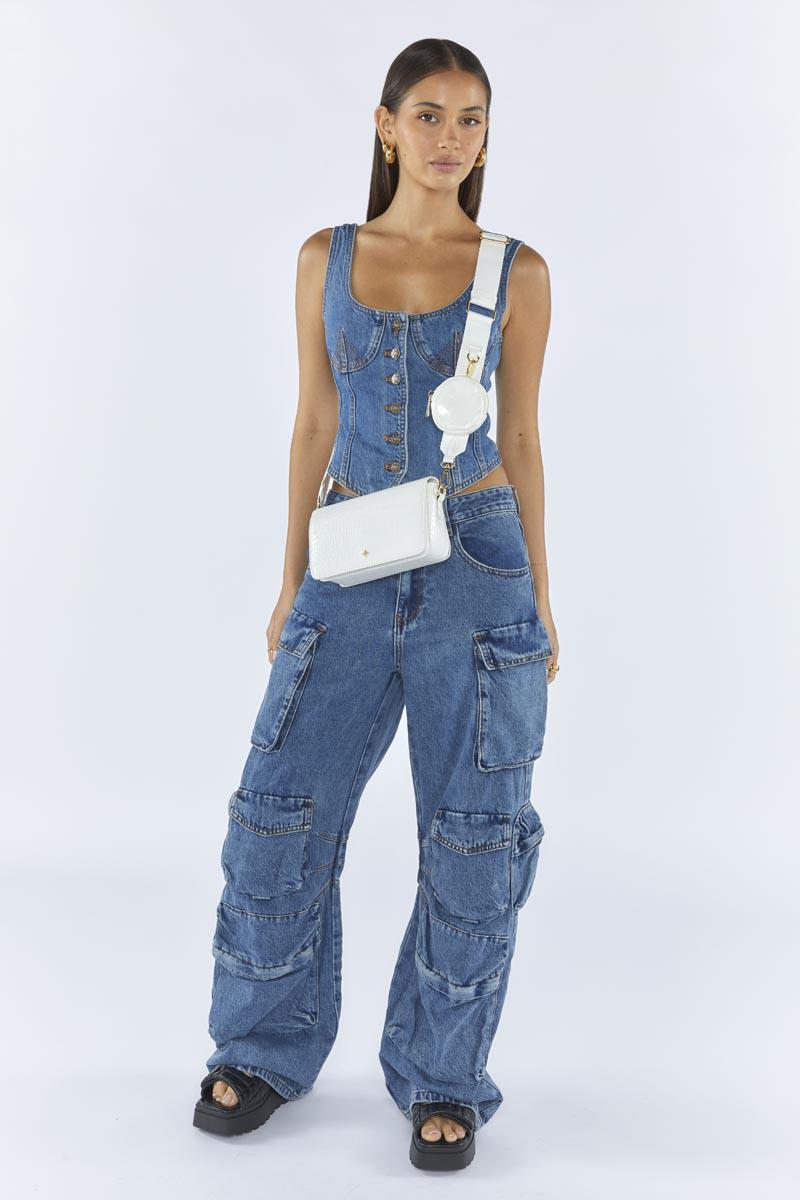 Candi - White Croc