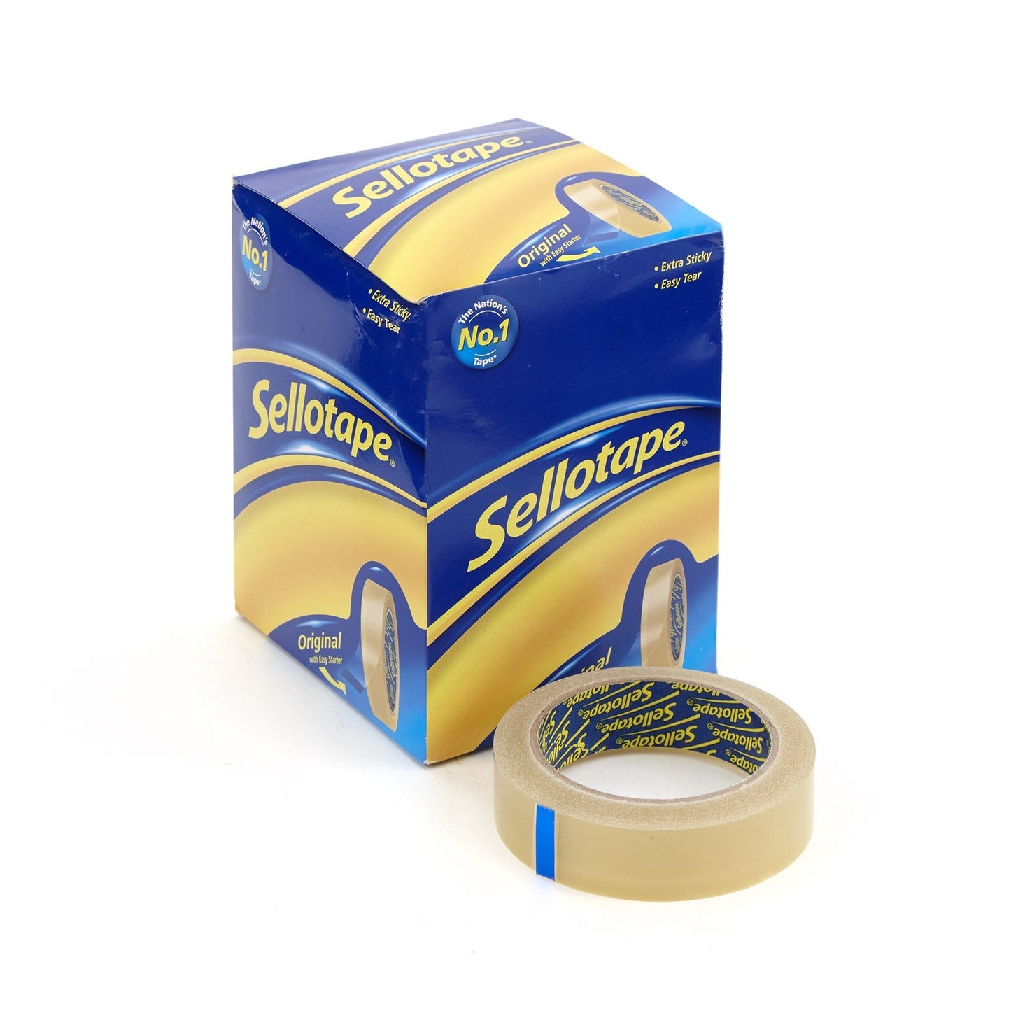 Sellotape? Original Golden Clear Sticky Tape ?C 24mm x 66m Box of 6