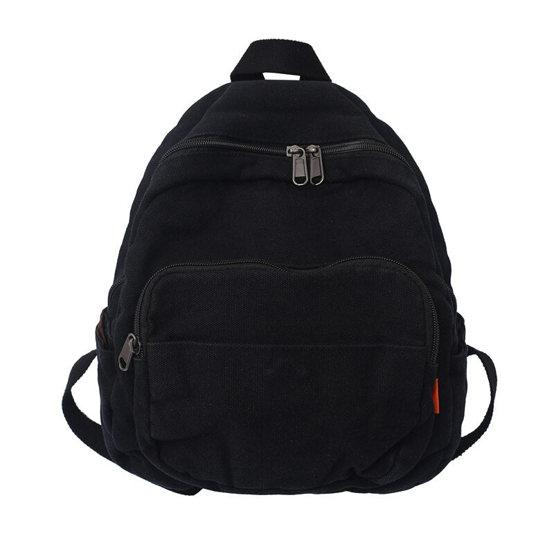 New Women Backpack Waterproof Men Nylon Color Contrast Schoolbag Multi Pocket Book Bag Laptop Unisex Solid Color Insert Buckle
