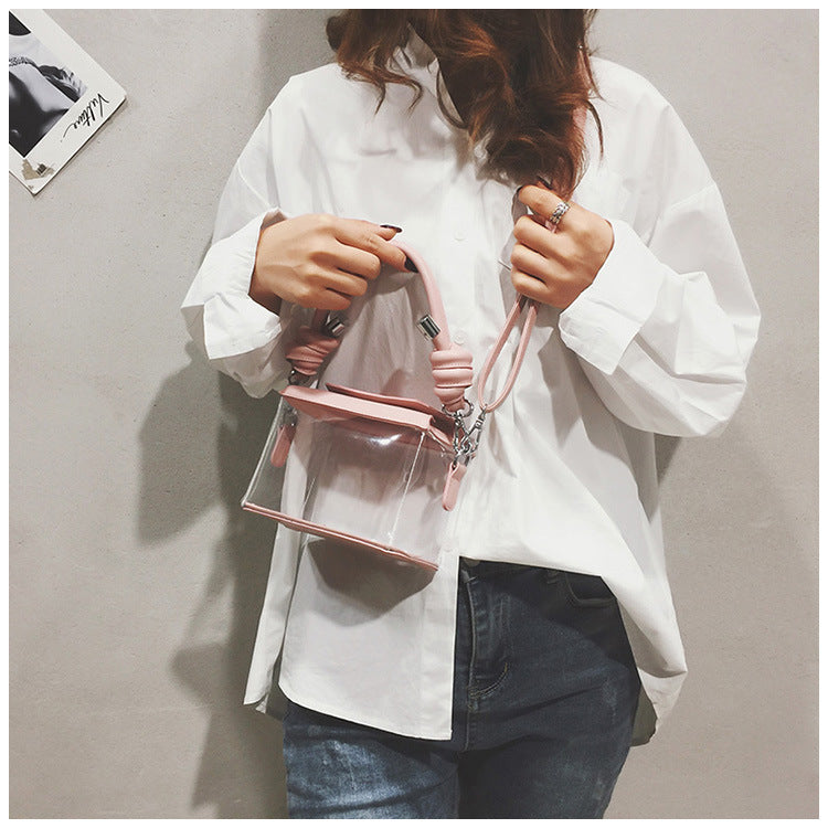 Kylethomasw PVC Jelly Luxury Women Design Handbags Crossbody Wallets Bag  2022 High Quality Girls Female Shopper Fashion Transparent Box Bag