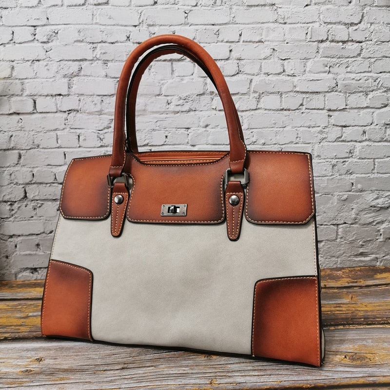 Luxury High Quality Leather Women Handbags Vintage Ladies Shoulder Bags Female Crossbody Bag Large Capacity Travel Casual Tote
