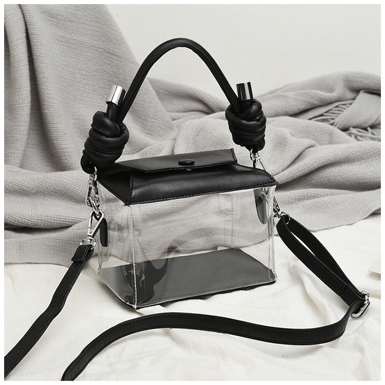 Kylethomasw PVC Jelly Luxury Women Design Handbags Crossbody Wallets Bag  2022 High Quality Girls Female Shopper Fashion Transparent Box Bag