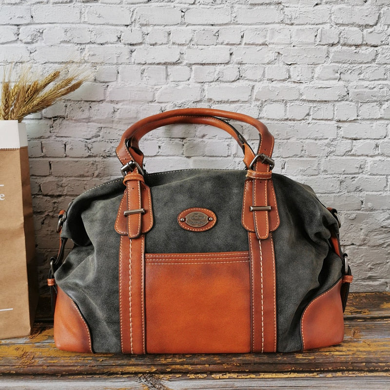 Luxury High Quality Leather Women Handbags Vintage Ladies Shoulder Bags Female Crossbody Bag Large Capacity Travel Casual Tote