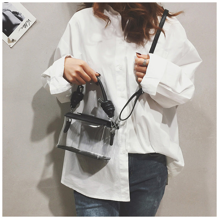 Kylethomasw PVC Jelly Luxury Women Design Handbags Crossbody Wallets Bag  2022 High Quality Girls Female Shopper Fashion Transparent Box Bag