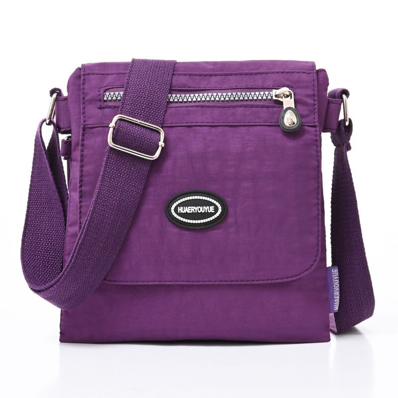 Kylethomasw Nylon Waterproof Ladies Shoulder Bags Female Handbag Multi Pockets Women Crossbody Bags Retro Messenger Bag for Women Coin Purse