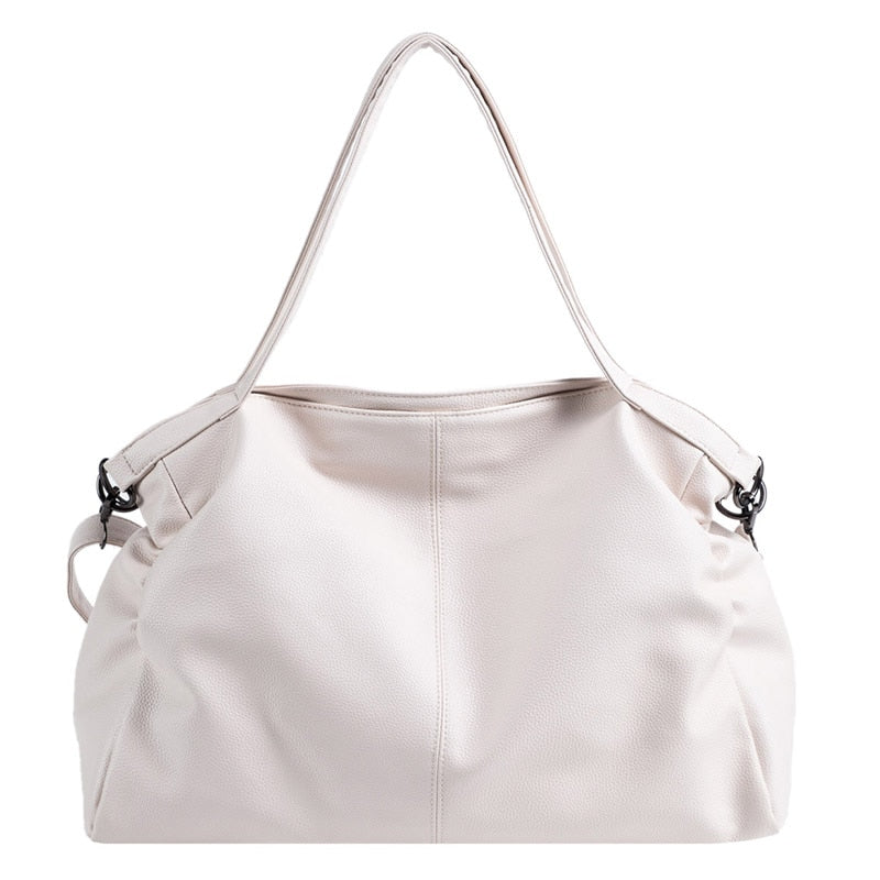 Soft Lychee Pattern Leather Shoulder Bags for Women New 2022 Large Ladies Hand Bags Casual Roomy Daily Use Big Crossbody Bag Sac