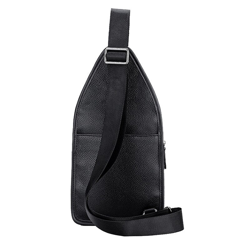 Men Chest Bags Leather Designer Messenger Shoulder Crossbody Bags for Men Designer Casual Multi-function Chest Pack Business Bag