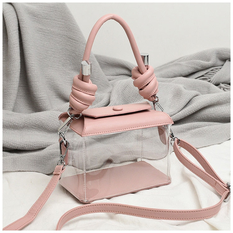 Kylethomasw PVC Jelly Luxury Women Design Handbags Crossbody Wallets Bag  2022 High Quality Girls Female Shopper Fashion Transparent Box Bag