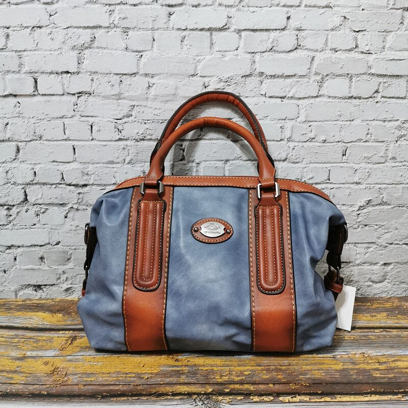 Luxury High Quality Leather Women Handbags Vintage Ladies Shoulder Bags Female Crossbody Bag Large Capacity Travel Casual Tote