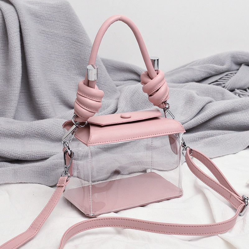 Kylethomasw PVC Jelly Luxury Women Design Handbags Crossbody Wallets Bag  2022 High Quality Girls Female Shopper Fashion Transparent Box Bag