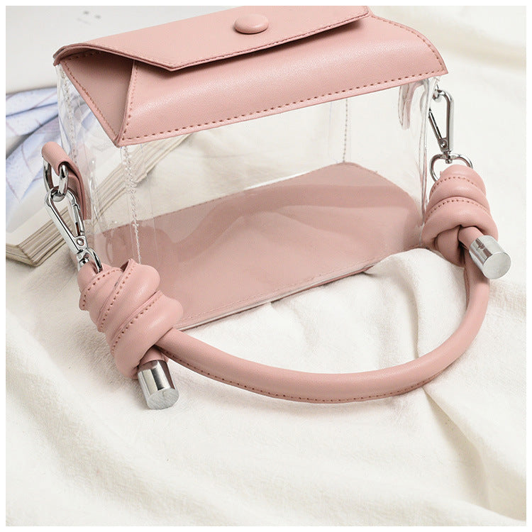 Kylethomasw PVC Jelly Luxury Women Design Handbags Crossbody Wallets Bag  2022 High Quality Girls Female Shopper Fashion Transparent Box Bag