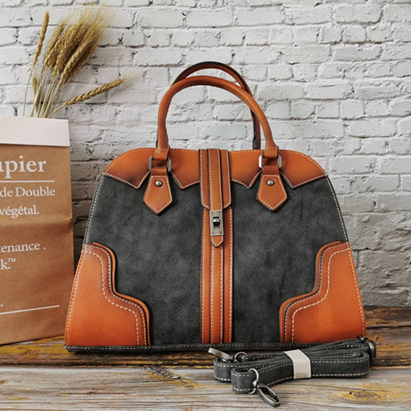 Luxury High Quality Leather Women Handbags Vintage Ladies Shoulder Bags Female Crossbody Bag Large Capacity Travel Casual Tote