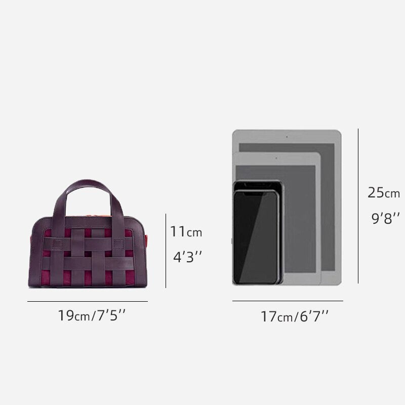 Square Mini Shoulder Bag, Crossbody Handbag With Handles, Foldover Faux Leather Small Size, Patch Mini Bags For Women