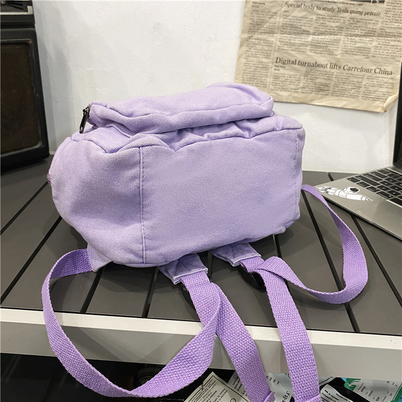 New Women Backpack Waterproof Men Nylon Color Contrast Schoolbag Multi Pocket Book Bag Laptop Unisex Solid Color Insert Buckle