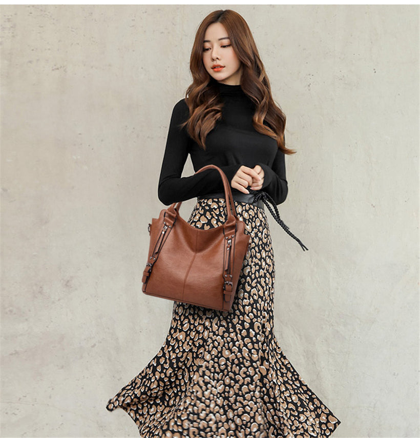 Kylethomasw  Women Handbag Leather Luxury Women Bag Designer Big Capacity Shopper Shoulder Bags sac Ladies Tote Crossbody Bag For Women
