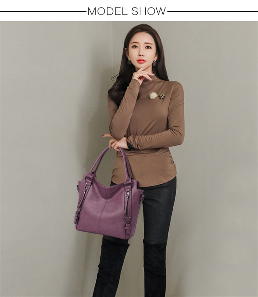Kylethomasw  Women Handbag Leather Luxury Women Bag Designer Big Capacity Shopper Shoulder Bags sac Ladies Tote Crossbody Bag For Women