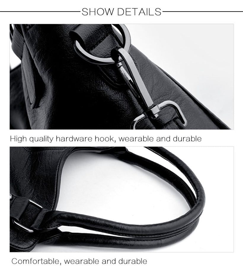 Kylethomasw  Women Handbag Leather Luxury Women Bag Designer Big Capacity Shopper Shoulder Bags sac Ladies Tote Crossbody Bag For Women