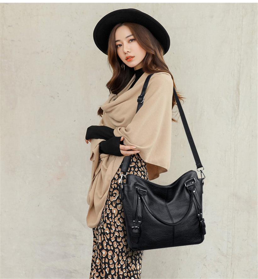 Kylethomasw  Women Handbag Leather Luxury Women Bag Designer Big Capacity Shopper Shoulder Bags sac Ladies Tote Crossbody Bag For Women