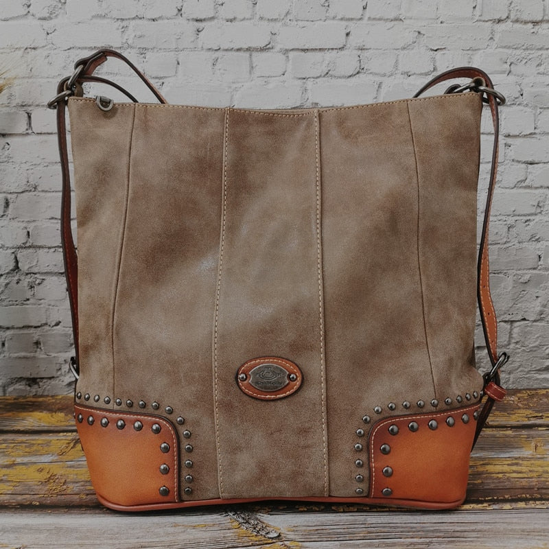 Luxury High Quality Leather Women Handbags Vintage Ladies Shoulder Bags Female Crossbody Bag Large Capacity Travel Casual Tote