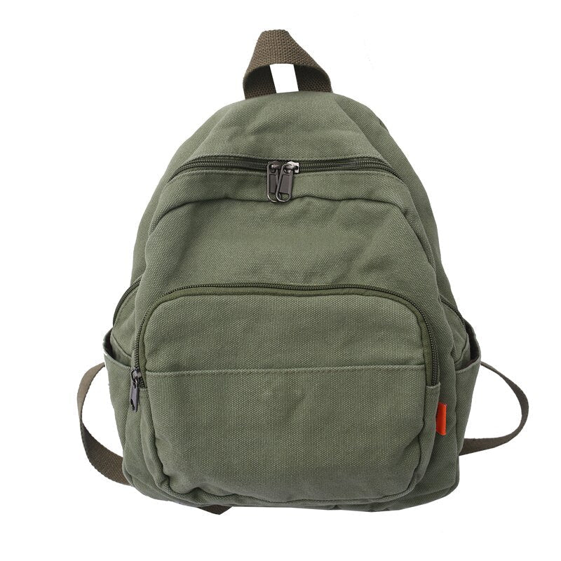 New Women Backpack Waterproof Men Nylon Color Contrast Schoolbag Multi Pocket Book Bag Laptop Unisex Solid Color Insert Buckle