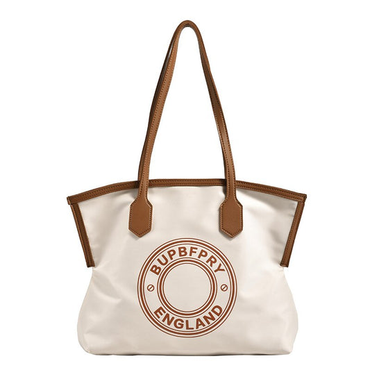 Letters Printed Nylon Tote Bags for Women Big Shoulder Bag Large Travel Handbag for Women Simple Fashion Lady Practical Handbags