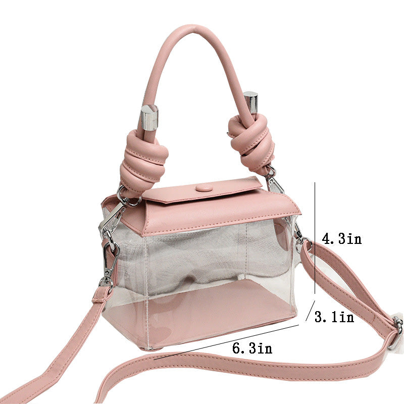 Kylethomasw PVC Jelly Luxury Women Design Handbags Crossbody Wallets Bag  2022 High Quality Girls Female Shopper Fashion Transparent Box Bag