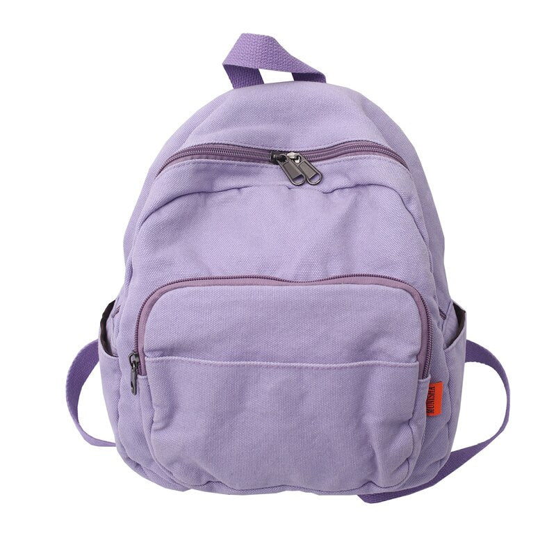 New Women Backpack Waterproof Men Nylon Color Contrast Schoolbag Multi Pocket Book Bag Laptop Unisex Solid Color Insert Buckle