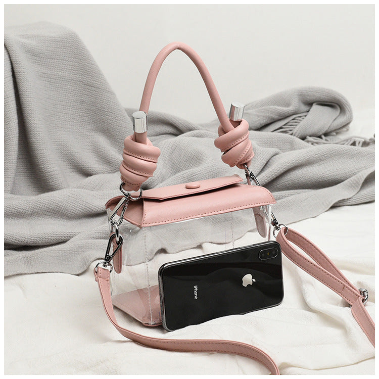 Kylethomasw PVC Jelly Luxury Women Design Handbags Crossbody Wallets Bag  2022 High Quality Girls Female Shopper Fashion Transparent Box Bag