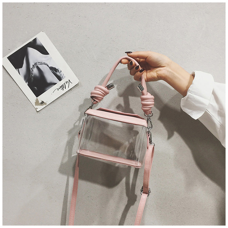 Kylethomasw PVC Jelly Luxury Women Design Handbags Crossbody Wallets Bag  2022 High Quality Girls Female Shopper Fashion Transparent Box Bag