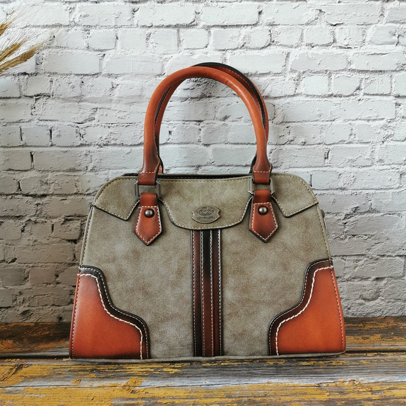 Luxury High Quality Leather Women Handbags Vintage Ladies Shoulder Bags Female Crossbody Bag Large Capacity Travel Casual Tote