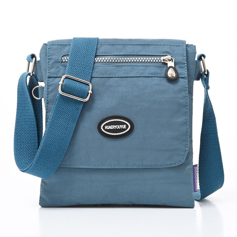 Kylethomasw Nylon Waterproof Ladies Shoulder Bags Female Handbag Multi Pockets Women Crossbody Bags Retro Messenger Bag for Women Coin Purse