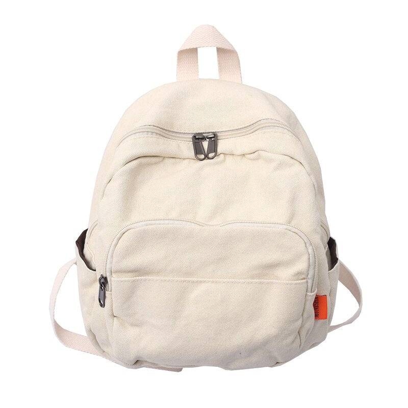 New Women Backpack Waterproof Men Nylon Color Contrast Schoolbag Multi Pocket Book Bag Laptop Unisex Solid Color Insert Buckle