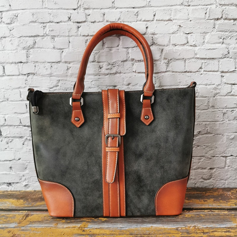 Luxury High Quality Leather Women Handbags Vintage Ladies Shoulder Bags Female Crossbody Bag Large Capacity Travel Casual Tote