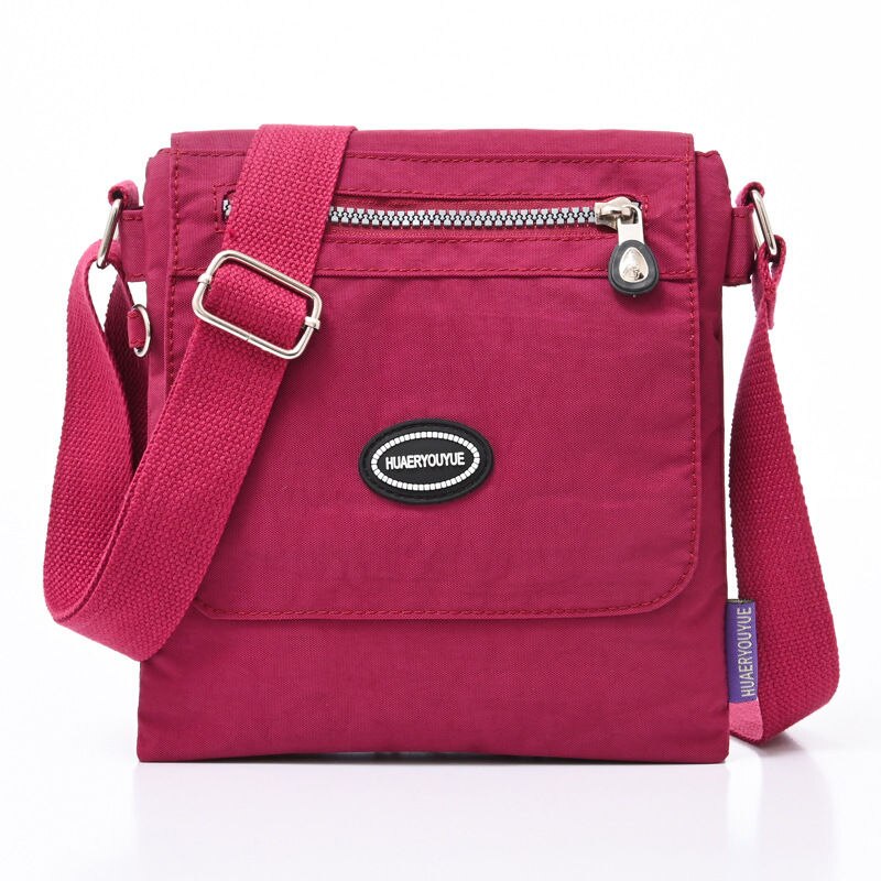 Kylethomasw Nylon Waterproof Ladies Shoulder Bags Female Handbag Multi Pockets Women Crossbody Bags Retro Messenger Bag for Women Coin Purse