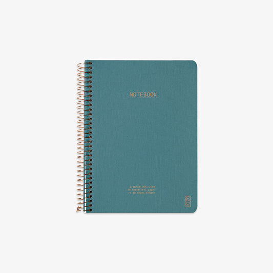 KOZO SPIRAL-BOUND NOTEBOOK A5 // STEEL BLUE