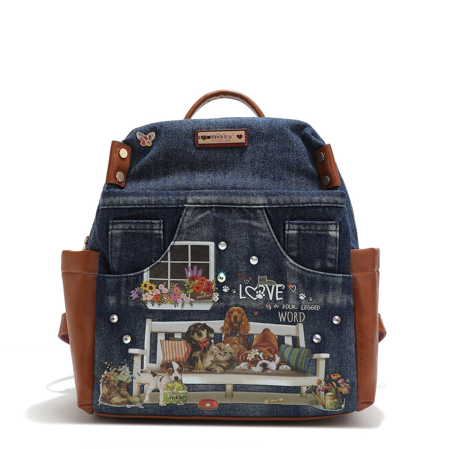 MOCHILA DENIM ONE HAPPY FAMILY