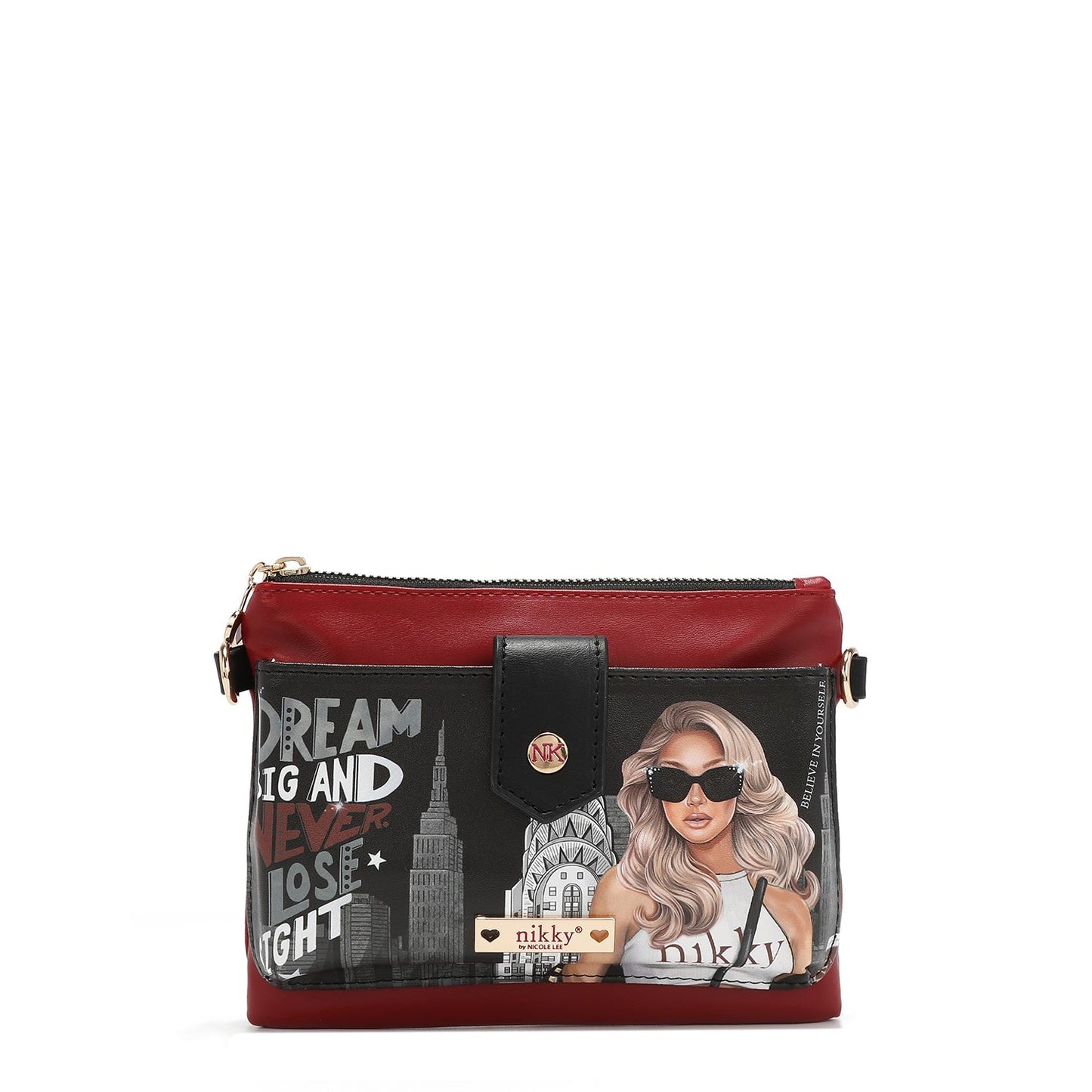BANDOLERA COMPACTA ZIP AND SNAP DREAMER