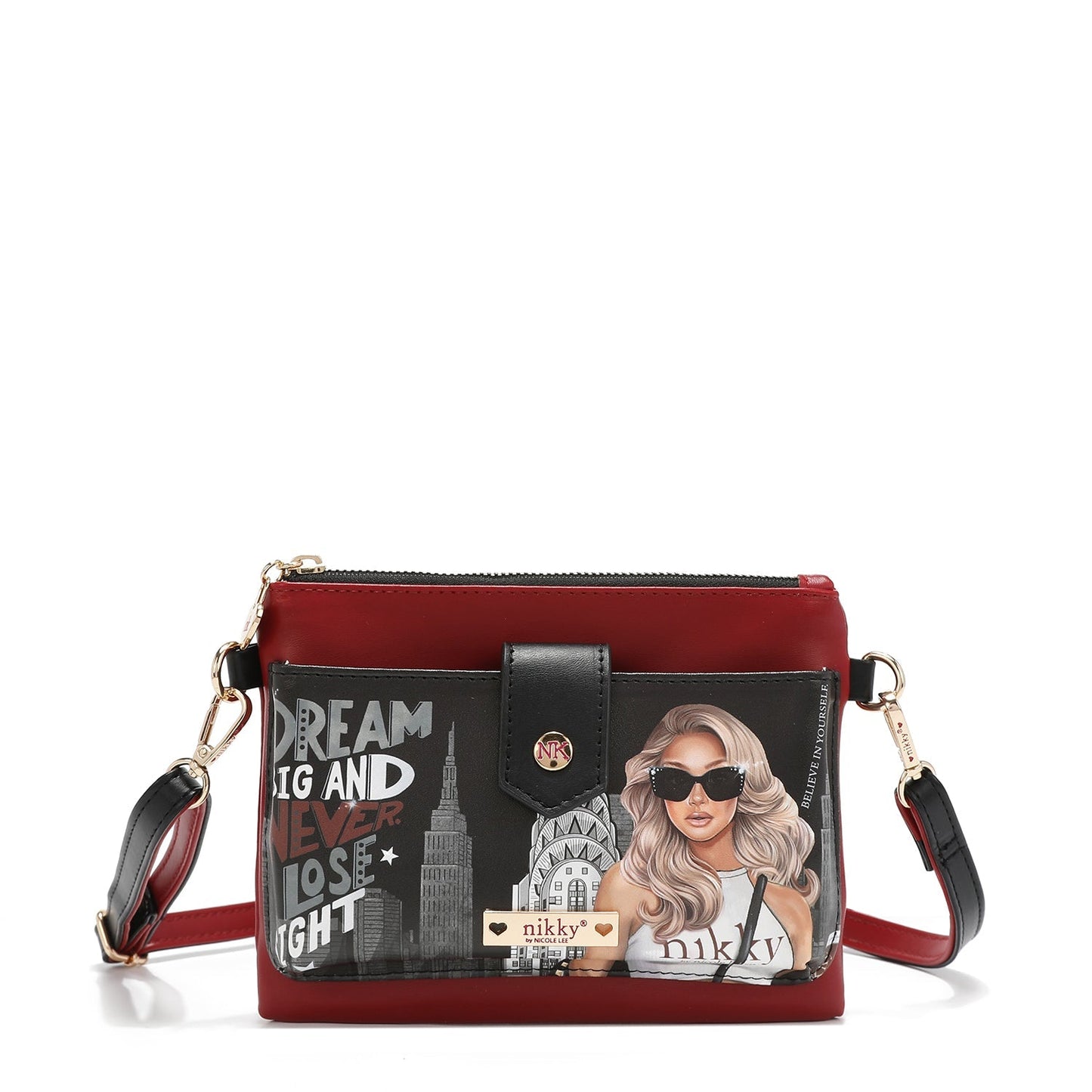 BANDOLERA COMPACTA ZIP AND SNAP DREAMER