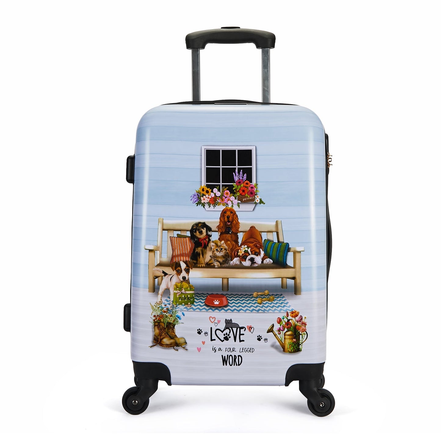 CONJUNTO 2 MALETAS DE PLASTICO ABS ONE HAPPY FAMILY
