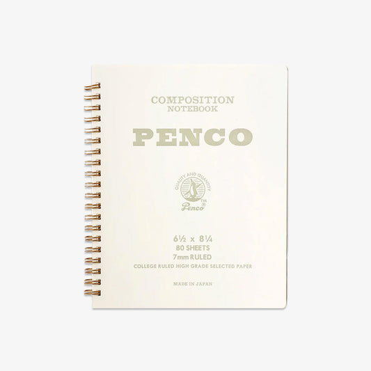 COIL NOTEBOOK L // WHITE