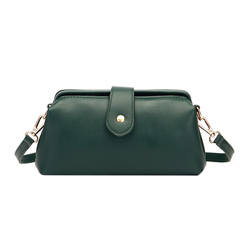 Women 's Bag Retro Exquisite PU Leather Zipper Shoulder Messenger Bag Lady Solid Color Luxury Brand Designer Handbags